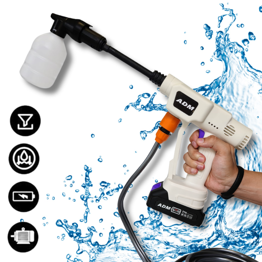 Lavadora de alta pressão sem fio ADM Mini + 2 baterias