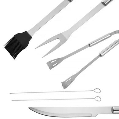 UTENSÍLIOS PARA CHURRASCO | CONJUNTO DE CHURRASCO COM 9 PEÇAS