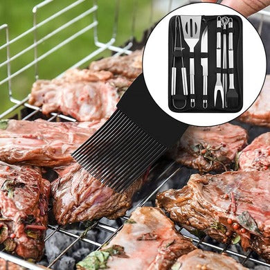 UTENSÍLIOS PARA CHURRASCO | CONJUNTO DE CHURRASCO COM 9 PEÇAS