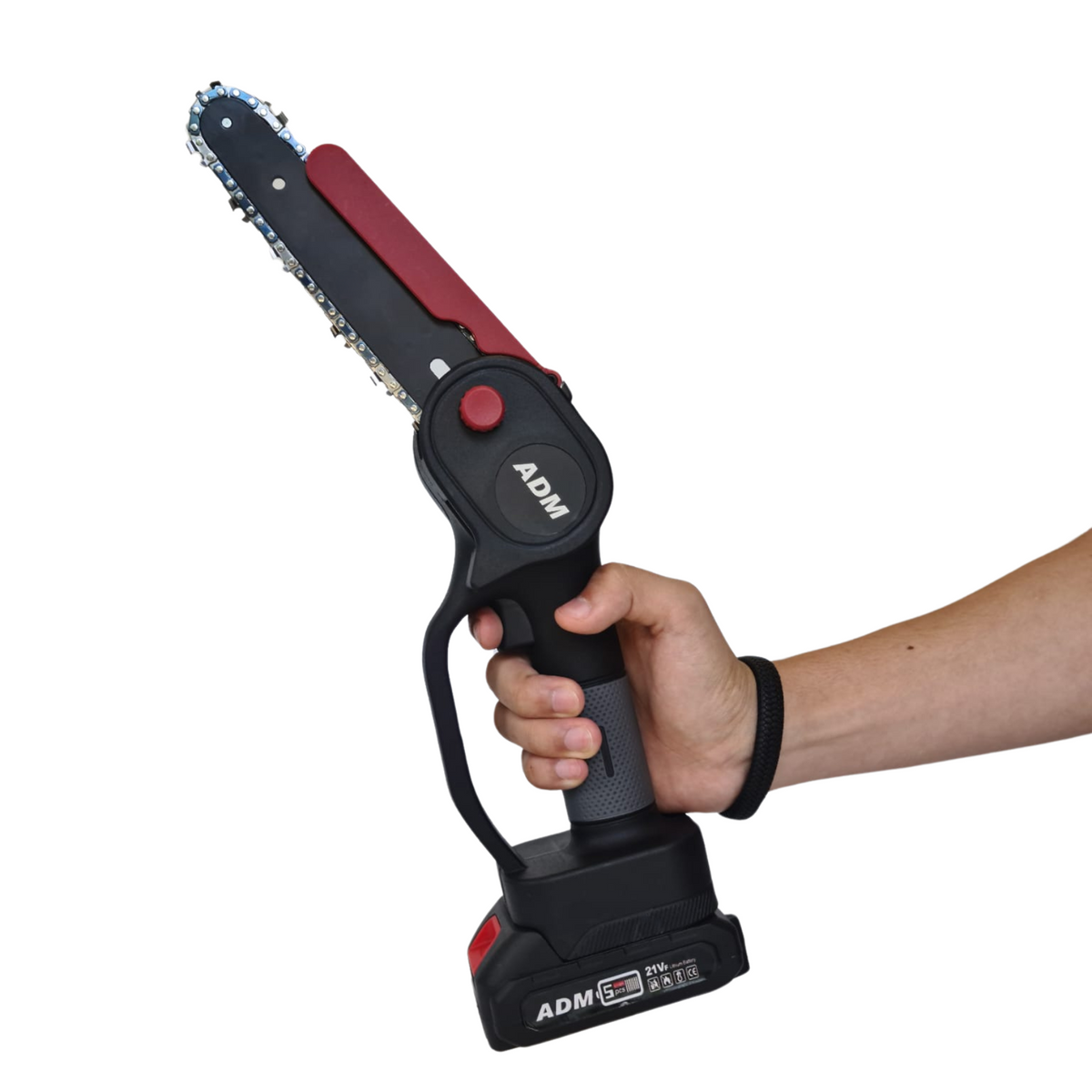 Mini motosserra com bateria removível