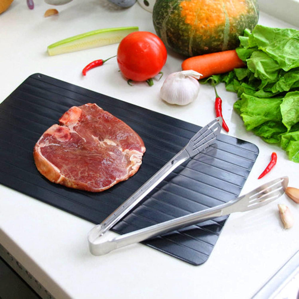 Bandeja de Descongelamento Rápido – Descongele Alimentos até 3 Vezes Mais Rápido Sem Eletricidade